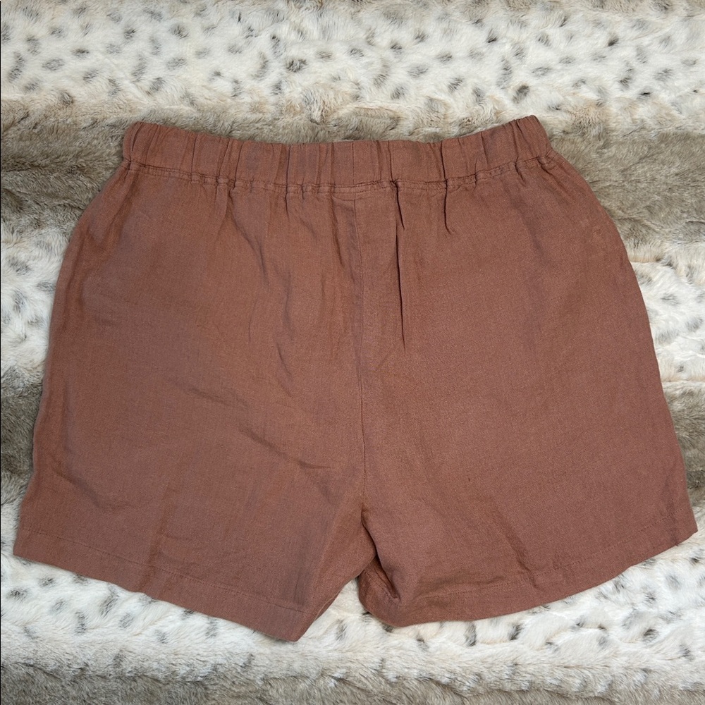 Parachute Linen Shorts In Clay Pink Women’s Size Small - Picture 7 of 7